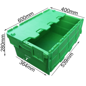 hinged lid storage bins