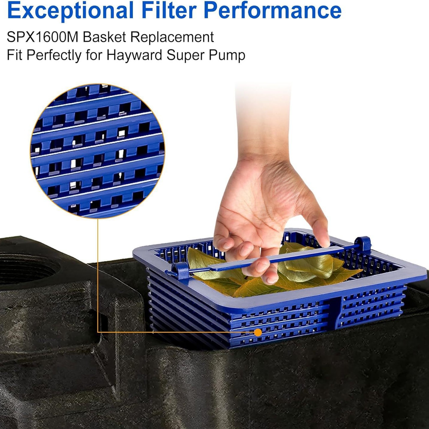 swimming pool pump basket